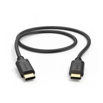 Hama 00201706 Καλώδιο USB USB 2.0 0,5 m USB-C Μαύρο
