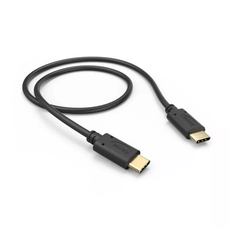 Hama 00201706 Καλώδιο USB USB 2.0 0,5 m USB-C Μαύρο