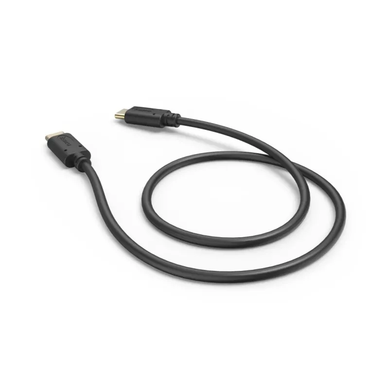 Hama 00201706 Καλώδιο USB USB 2.0 0,5 m USB-C Μαύρο