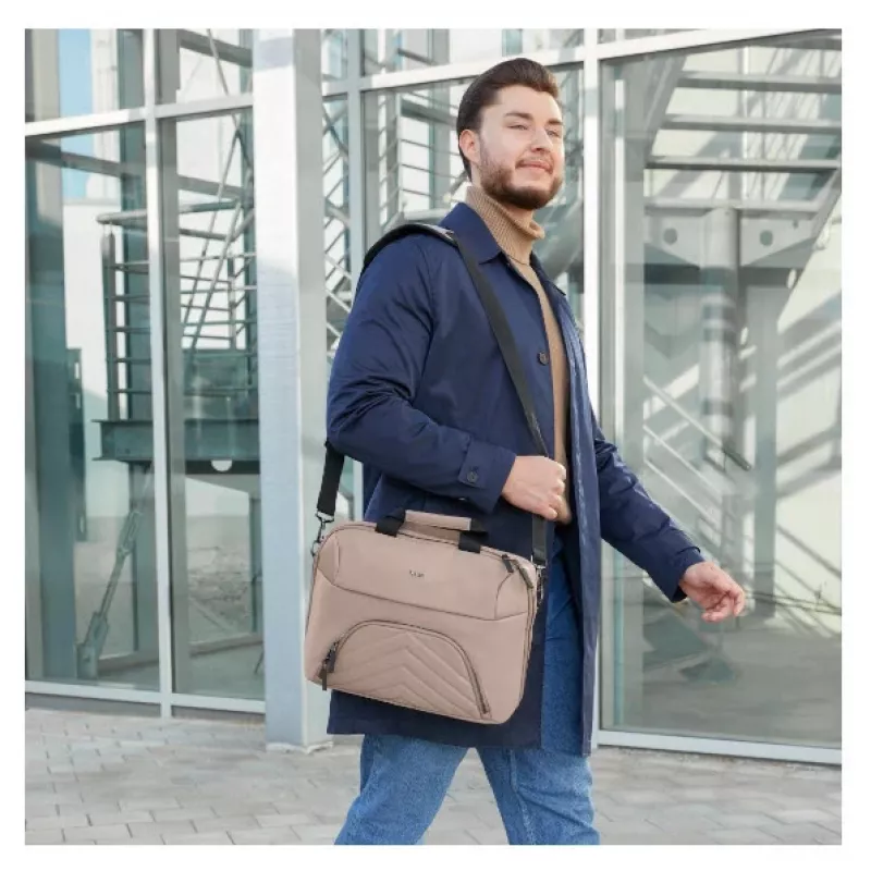 Hama Premium Lightweight τσάντα φορητού υπολογιστή, 34-36 cm (13,3-14,1 ίντσες), μπεζ