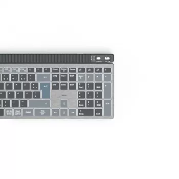 Hama WK-750 Πληκτρολόγιο Home/Office Bluetooth QWERTZ Γερμανικό ανθρακί, μαύρο, μπλε