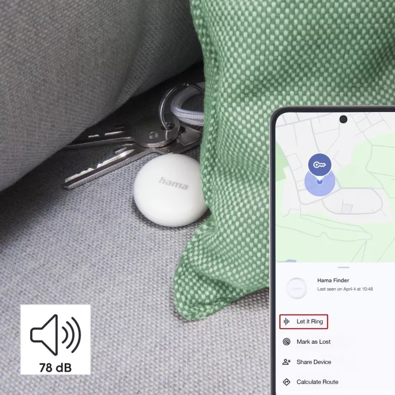 Hama 00185826 GPS-Tracker/Finder προϊόν λευκό