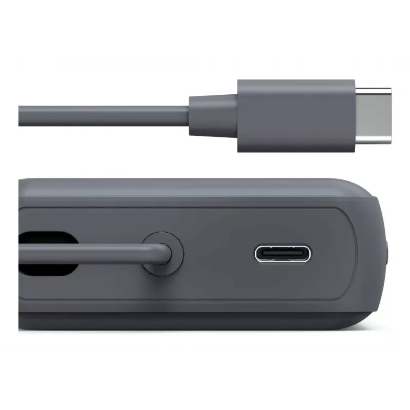 Hama «Travel» Power Pack με καλώδιο, 10.000 mAh, 2 έξοδοι: 2x USB-C, ανθρακί