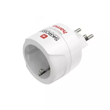 Hama 00223484 Προσαρμογέας Βύσματος Τύπου J σε Τύπου C (Ευρωπαϊκό Βύσμα) Λευκό