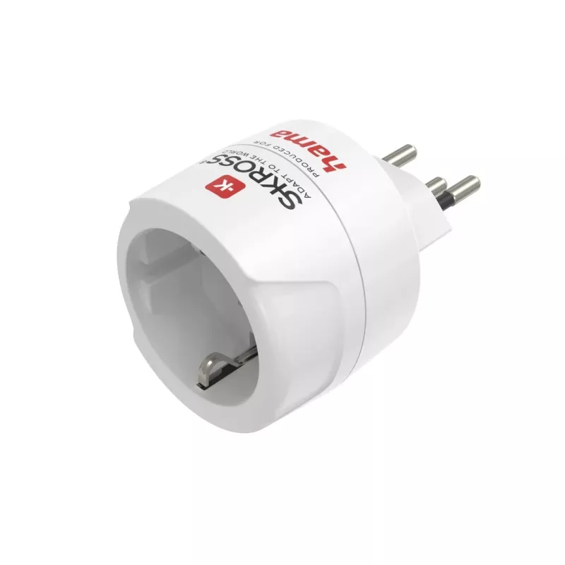 Hama 00223484 Προσαρμογέας Βύσματος Τύπου J σε Τύπου C (Ευρωπαϊκό Βύσμα) Λευκό