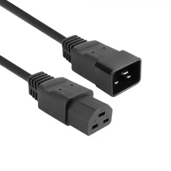Καλώδιο ρεύματος ACT C20–C21 IEC60320 μαύρο 1 m, 250 V 16 A