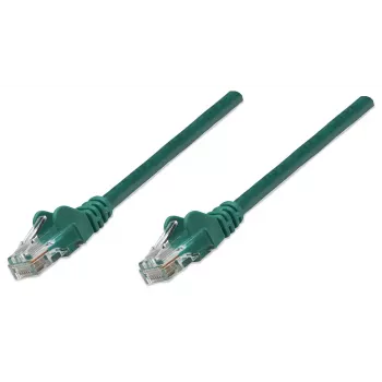 Intellinet Καλώδιο δικτύου patch, Cat6, 2 m, Πράσινο, CCA, U/UTP, PVC, RJ45, επιχρυσωμένες επαφές, snagless, προστασία από τσάκισμα, εφ' όρου ζωής εγγύηση