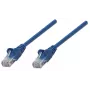 Intellinet Καλώδιο δικτύου patch, Cat6, 1,5 m, Μπλε, CCA, U/UTP, PVC, RJ45, επιχρυσωμένες επαφές, προστασία προεξοχών, προστατευτικό κάλυμμα, Εφ' όρου ζωής εγγύηση