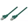 Intellinet Καλώδιο δικτύου patch, Cat5e, 3 m, Πράσινο, CCA, U/UTP, PVC, RJ45, επιχρυσωμένες επαφές, χωρίς προεξοχές, με προστατευτικό κάλυμμα, εφ' όρου ζωής εγγύηση