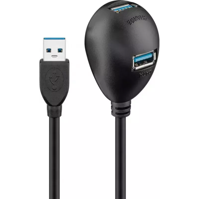 Καλώδιο επέκτασης USB 3.0 Goobay 95918 μαύρο