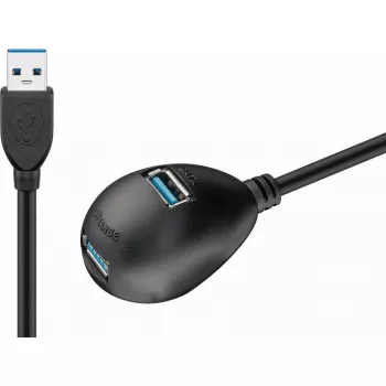 Καλώδιο επέκτασης USB 3.0 Goobay 95918 μαύρο