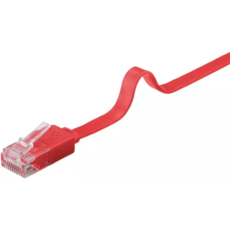 Goobay CAT 6 επίπεδο καλώδιο patch U/UTP κόκκινο 2 m
