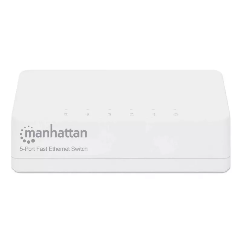 Manhattan 5-Port Fast Ethernet Switch, Πλαστικό, Τριετής Εγγύηση, Κουτί