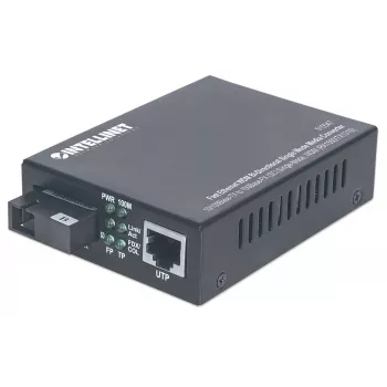 Intellinet Fast Ethernet WDM Αμφίδρομος Μετατροπέας Μέσου Singlemode, 10/100Base-Tx σε 100Base-Fx (SC) Single-Mode, 20 km, WDM (Rx1550/Tx1310)