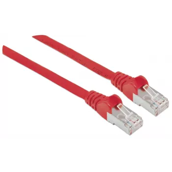 Καλώδιο δικτύου Intellinet, Cat6A, 7,5 m, κόκκινο, χαλκός, S/FTP, LSOH / LSZH, PVC, RJ45, επιχρυσωμένες επαφές, προστασία κάμψης χωρίς μοχλό ασφάλισης, προστασία βύσματος, εφ' όρου ζωής εγγύηση