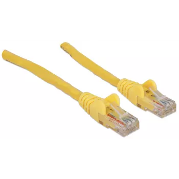 Καλώδιο δικτύου Intellinet, Cat6A, 30 m, κίτρινο, χαλκός, S/FTP, LSOH / LSZH, PVC, RJ45, επιχρυσωμένες επαφές, χωρίς μοχλό ασφάλισης, ενσωματωμένη προστασία κάμψης, εφ' όρου ζωής εγγύηση