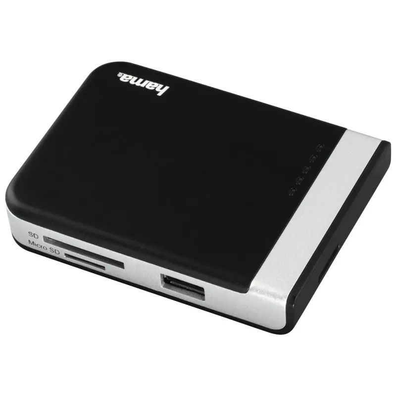 Hama 00054546 αναγνώστης καρτών USB 3.2 Gen 1 (3.1 Gen 1) Type-A/Type-C μαύρο, ασημί