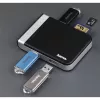 Hama 00054546 αναγνώστης καρτών USB 3.2 Gen 1 (3.1 Gen 1) Type-A/Type-C μαύρο, ασημί