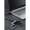 Hama 00054546 αναγνώστης καρτών USB 3.2 Gen 1 (3.1 Gen 1) Type-A/Type-C μαύρο, ασημί