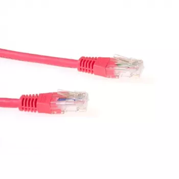 ACT κόκκινο καλώδιο Patch 10 μέτρα LSZH U/UTP CAT6 με βύσματα RJ45