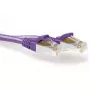 ACT Λιλά 10,00 μέτρα SFTP CAT6A Patch καλώδιο χωρίς προεξοχή με βύσματα RJ45