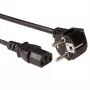 ACT Powercord LSZH Καλώδιο τροφοδοσίας βύσμα CEE 7/7 (γωνιακό) - C13 μαύρο 1,5 m