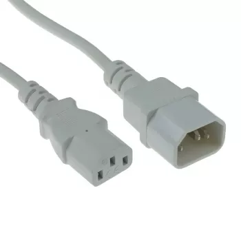 Καλώδιο τροφοδοσίας ACT Powercord C13 - C14 λευκό 1,2 m