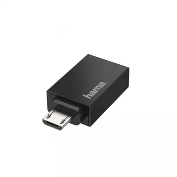 Hama 00200307 Αντάπτορας καλωδίου Micro-USB USB Type-A Μαύρο