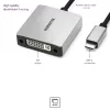 Marmitek 08372 προσαρμογέας βίντεο USB-C σε DVI, 0,15 m, μαύρος/ασημί