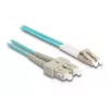 DeLOCK Καλώδιο οπτικών ινών LC Duplex σε SC Duplex OM3 2m