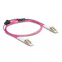 DeLOCK Καλώδιο οπτικών ινών LC-Duplex σε LC-Duplex OM4 1 m