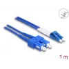 DeLOCK Καλώδιο οπτικών ινών LC Duplex σε SC Duplex Singlemode OS2 1 m