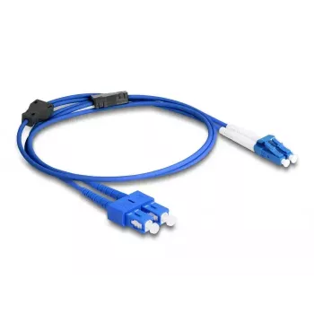 DeLOCK Καλώδιο οπτικών ινών LC Duplex σε SC Duplex Singlemode OS2 1 m
