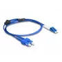 DeLOCK Καλώδιο οπτικών ινών LC Duplex σε SC Duplex Singlemode OS2 1 m