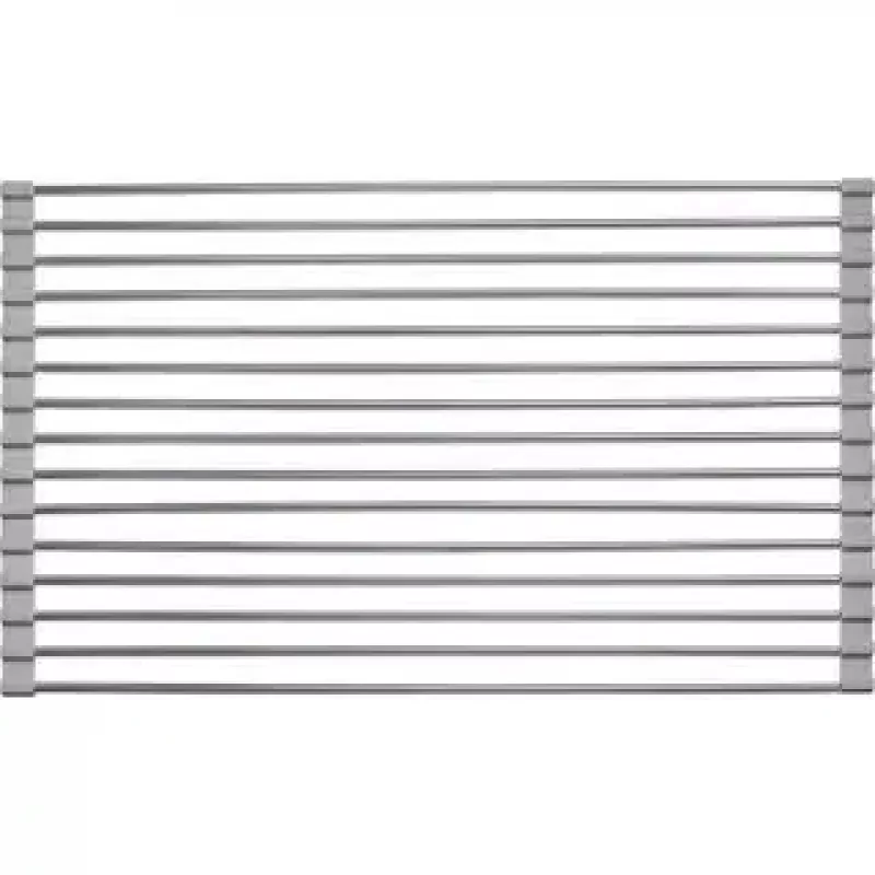 Westmark Home 52512260 σχάρα στεγνώματος πιάτων, επιτραπέζια, ανοξείδωτο ατσάλι/σιλικόνη, ορθογώνια, γκρι
