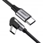 Ugreen 50123 Καλώδιο USB USB 2.0 1 m USB-C Μαύρο, Ασημί