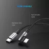 Ugreen 50123 Καλώδιο USB USB 2.0 1 m USB-C Μαύρο, Ασημί