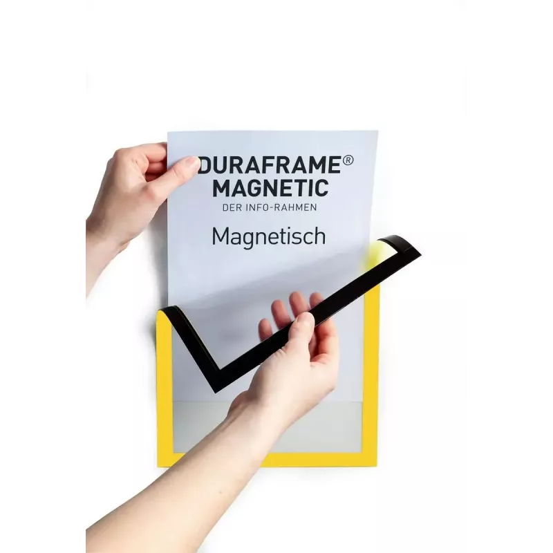 Durable DURAFRAME MAGNETIC A4 Πίνακας πληροφοριών, κίτρινο, συσκευασία 5 τεμ. (486904)