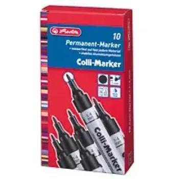 Μαρκαδόρος μόνιμος Herlitz 08860603 Μαύρο 10 τεμ.