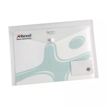 Rexel Ice Popper Wallet με θήκη επαγγελματικών καρτών A4 Διαφανές (5)