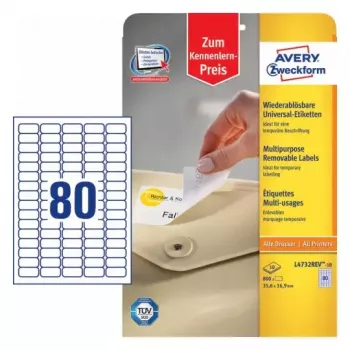 Αυτοκόλλητες ετικέτες εκτυπωτή AVERY L4732REV-10