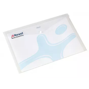 Φάκελος με ελατήριο Rexel Active A3 Λευκό (5), A3, Πολυπροπυλένιο (PP), διαφανές, λευκό, 0,15 mm, 458 mm, 323 mm