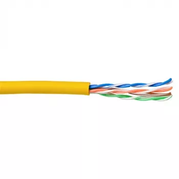 Καλώδιο patch ACT CAT5E U/UTP Εύκαμπτο Κίτρινο 100m