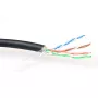 Καλώδιο patch ACT CAT5E F/UTP LSZH Λεπτό σύρμα Μαύρο 100 m