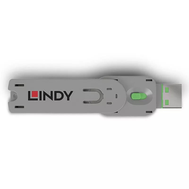 Lindy Κλειδί αποκλεισμού θύρας USB Type-A, πράσινο