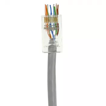 ACT RJ45 (8P/8C) CAT6 Easyconnect μη θωρακισμένος modular σύνδεσμος για στρογγυλό καλώδιο με συμπαγείς ή εύκαμπτους αγωγούς