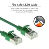 Καλώδιο patch ACT Πράσινο 3 μέτρα LSZH U/FTP CAT6A Datacenter Slimline με βύσματα RJ45