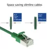 Καλώδιο patch ACT Πράσινο 5 m LSZH U/FTP CAT6A DataCenter Slimline snagless με βύσματα RJ45