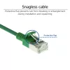 Καλώδιο patch ACT Πράσινο 5 m LSZH U/FTP CAT6A DataCenter Slimline snagless με βύσματα RJ45