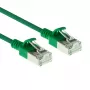 Καλώδιο patch ACT Πράσινο 0,25 m LSZH U/FTP CAT6A Slimline κέντρου δεδομένων με βύσματα χωρίς προεξοχές